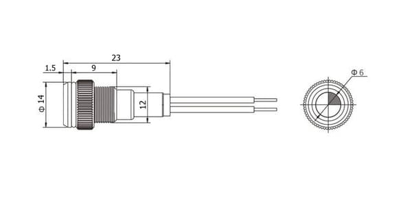 2kpl LED kojelaudan valo 12V värit 14mm Valkoinen