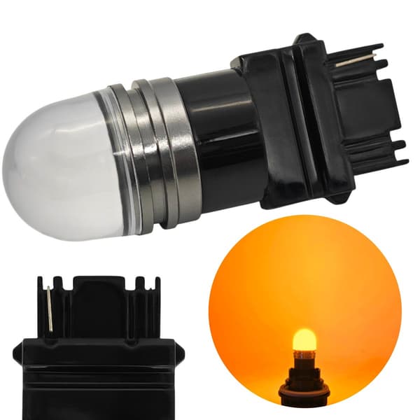 2 kpl P27W LED-lamppu 3156 12V CANBUS 900lm oranssi