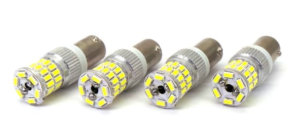 2st H6W LED-lampor BAX9S 12-24V CANBUS vit stark 700lm