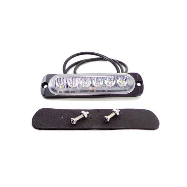 Stroboskooppimerkkivalaisin 6 LED 12V-24V, oranssi