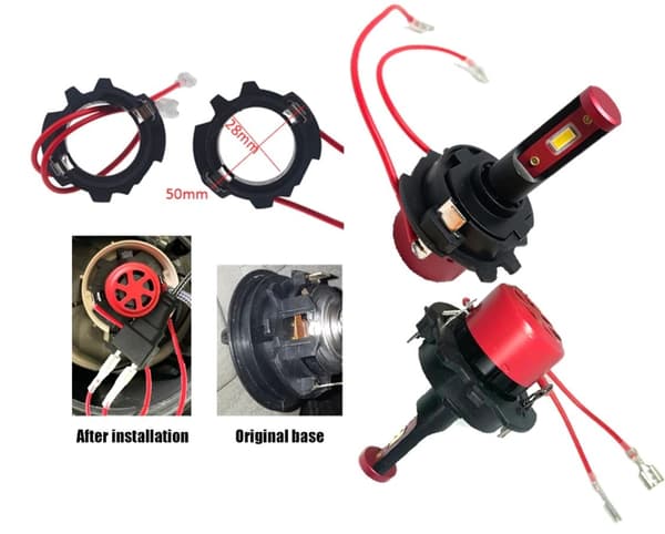 2 st Adaptrar LED H7-lampa, VW Jetta, Golf 5, Golf 7