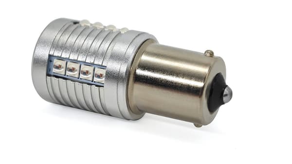 2 kpl P21W LED BA15S 12-24V CANBUS polttimo 2000lm punainen