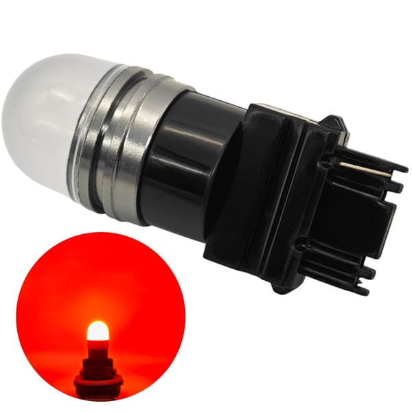 2 kpl P27W LED-lamppu 3156 12V CANBUS 900lm punainen