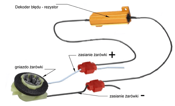 2 kappaletta CAN-virheen dekooderivastusta 50W 20 Ohm 12V