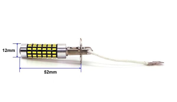 2 kpl LED-lamppu H3 12V-24V CANBUS 1200lm