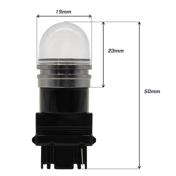 2 kpl P27W LED-lamppu 3156 12V CANBUS 900lm punainen