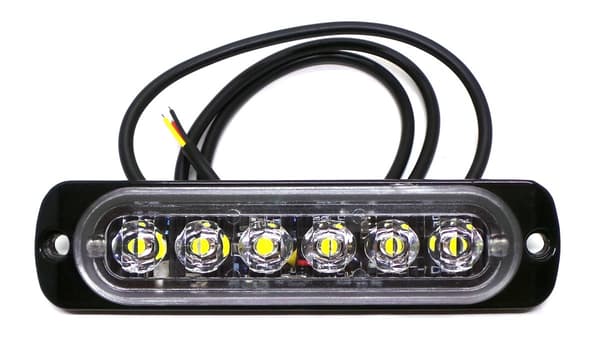 Backljus 6 LED 12V-24V, vit