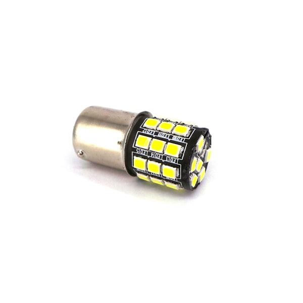 2 kpl LED-lamppu BA15S, P21W 12-24V CANBUS valkoinen