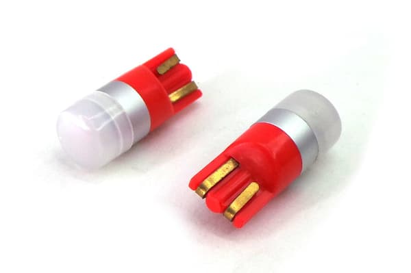 6 kpl LED-lamppu T10, W5W 12V CANBUS 190lm Punainen