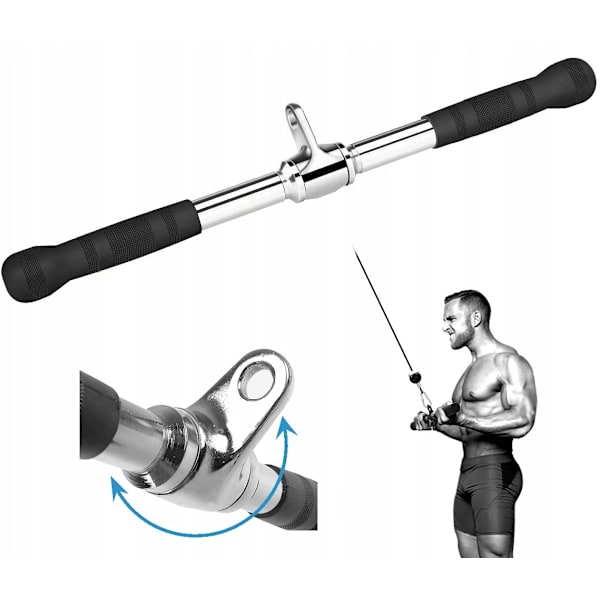 Teräksinen kääntyvä kahva suora 51 cm jatkohisseille