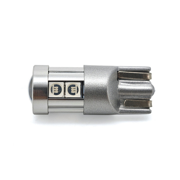 2 st W5W LED T10 12-24V CANBUS glödlampa 500lm 8 färger Blå