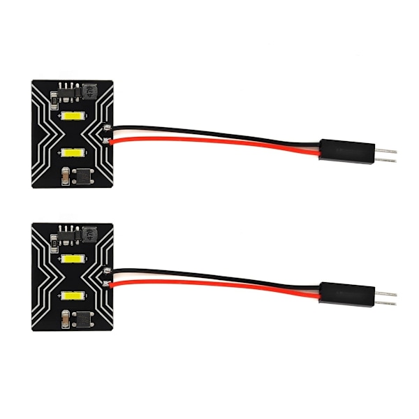 2 kpl Paneeli 2 LED 12V W5W, T10, C5W, SV8.5, BA9S, T4W CANBUS 950lm valkoinen vahva
