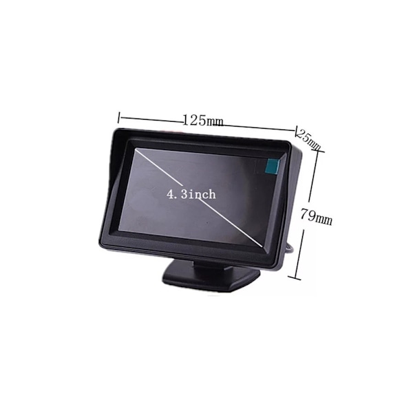Monitor, backkamera display 12V