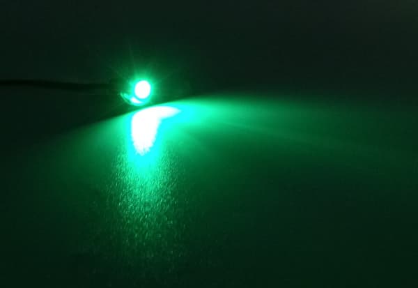 2kpl LED kojelaudan valo 12V värit 14mm Vihreä