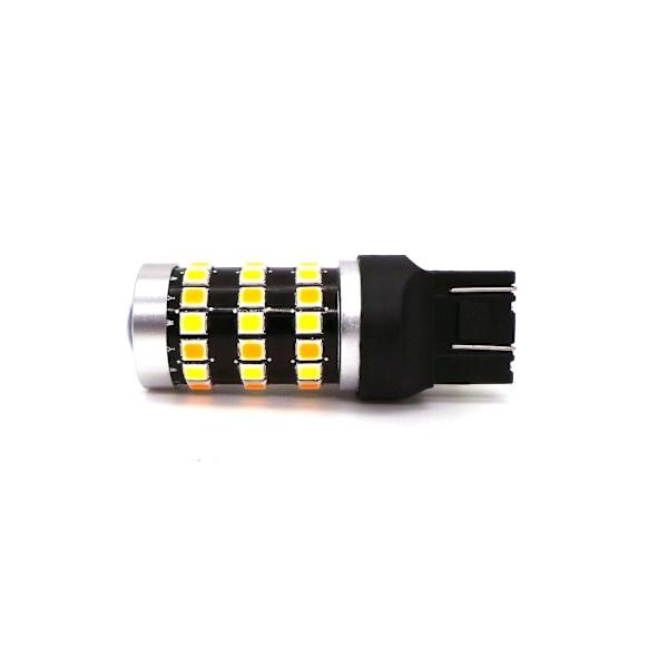 2 kpl LED-lamppu 7443, W21/5W 12V CANBUS valkoinen-oranssi, bicolor