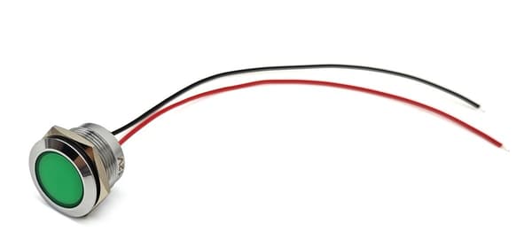 2 st LED instrumentbräda ljus 22mm färger Grön