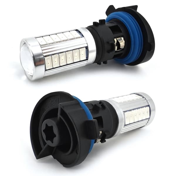 2 kpl HP24W LED-lamppu 12-24V CANBUS lävistävä punainen diffuusori