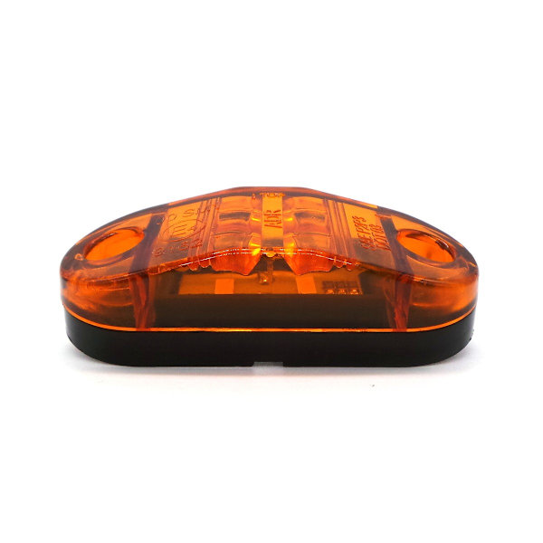 2 stk. Markørlampe 2 LED 12-24V farve Orange