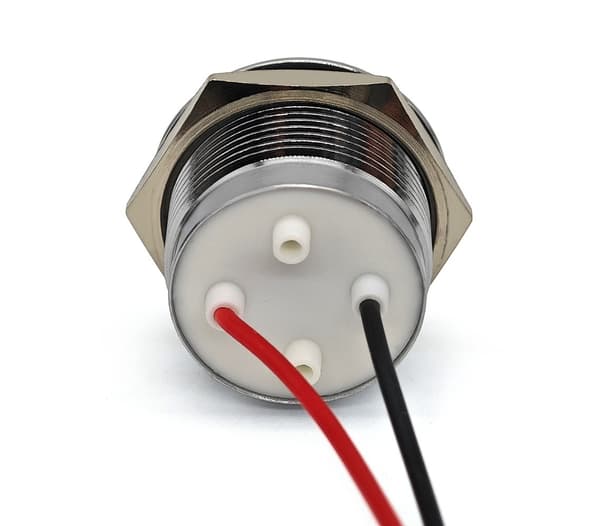 2 kpl LED kojelaudan valo 22mm värit Punainen