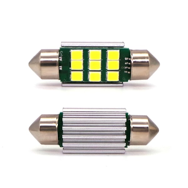 5 kpl LED-lamppu SV8.5, C5W 12-24V CANBUS 36mm Valkoinen