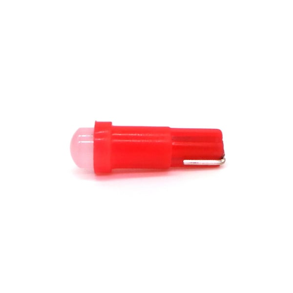 10 kpl T5 LED-lamppu W1.2W 12V 50lm Punainen
