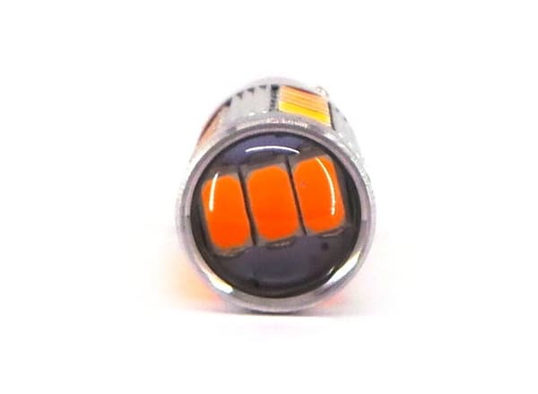 2 st LED-lampor BAU15S, PY21W 12-24V 1300lm CANBUS ORANGE