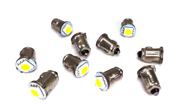6 kpl LED-lamppu BA7S 12V 40lm valkoinen