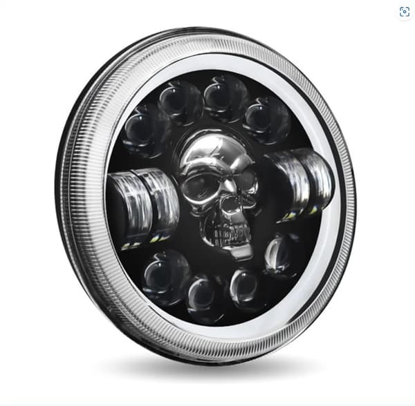 Strålkastare 7\" Full LED baklykta 1 st
