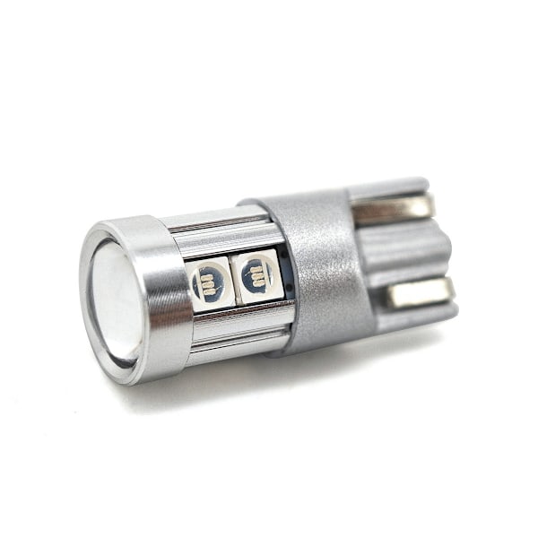 2 kpl W5W LED T10 12-24V CANBUS polttimo 500lm 8 väriä 8 väriä Sininen