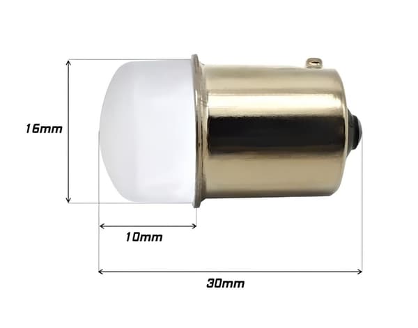 2 kpl RY10W LED-lamppu BAU15S 12V Canbus oranssi