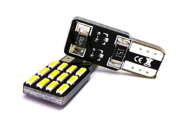 6 kpl LED-lamppu T10, W5W 12V CANBUS 280lm