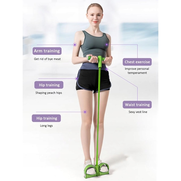 Leg Exerciser för ben-, mag-, lår- och armträning, gul-svart