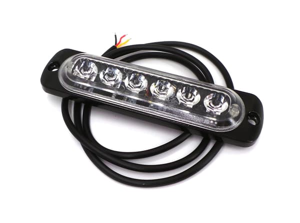 Stroboskopblinkande sidoljus 6 LED 12V-24V, blå
