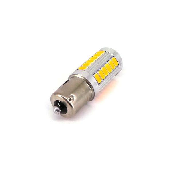 2 kpl LED BA15S, P21W 12V 1300lm CANBUS oranssi