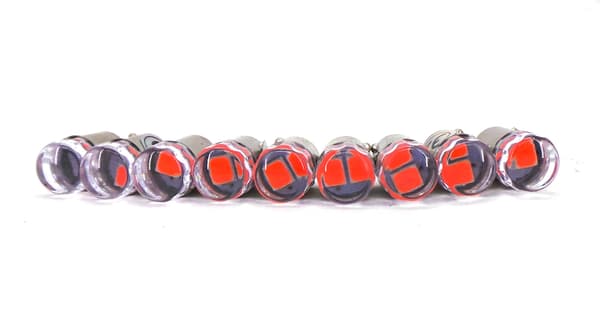 6 st LED-lampor BA9S, T4W 12V CANBUS 140 lm Färger Röd