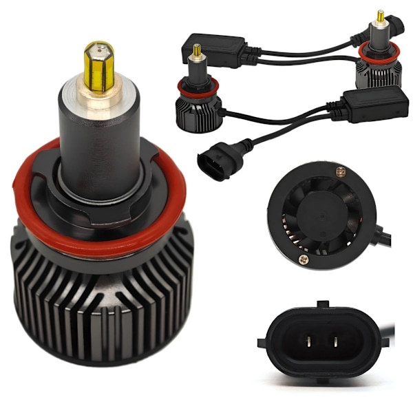 2 st LED-lampor H11 9V-50V CANBUS 20000lm