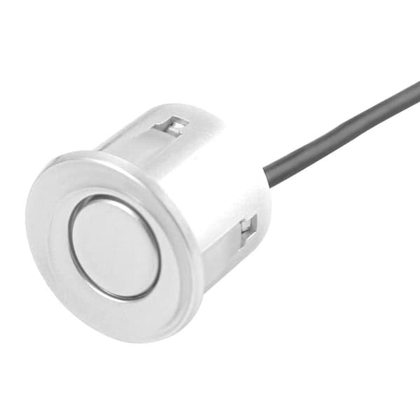 4 parkeringssensorer, summer, 12V kontrolpanel - sæt Hvid