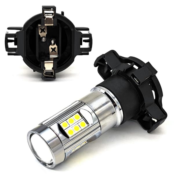 2 st LED-lampor PY24W 12V CANBUS stark 1400lm vitt ljus