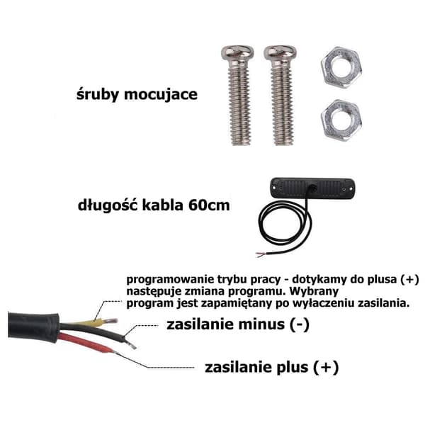 Backljus 6 LED 12V-24V, vit