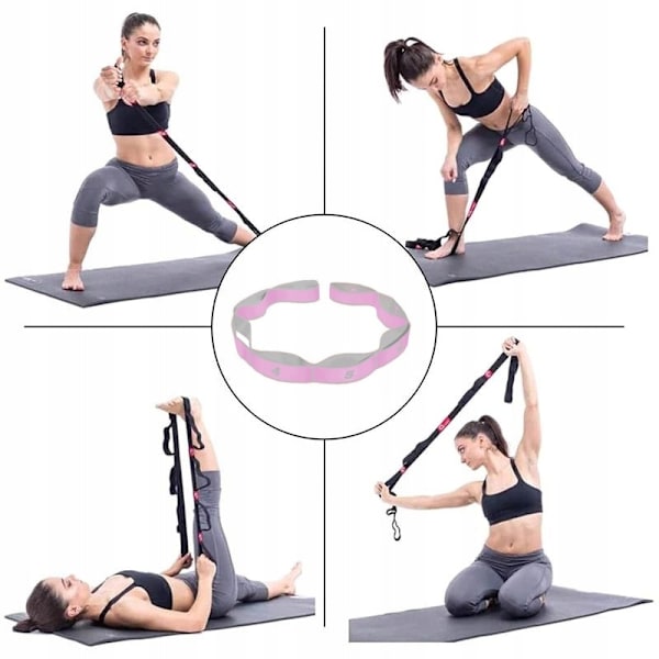 Gymnastikgummi för stretching Övningsband - Rosa