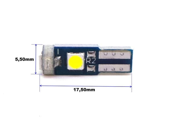 10 kpl T5 LED-lamppu W1.2W 12V 100lm
