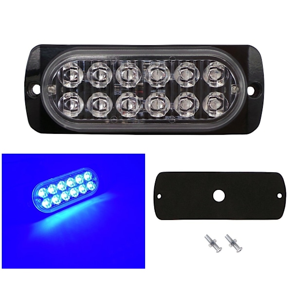 Takavalo 12 LED vahva 12V-24V värit pieni Sininen