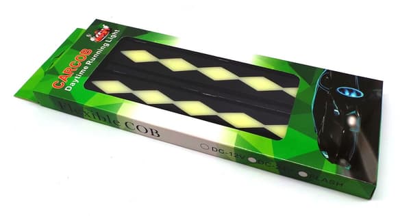 2 stycken flexibla dagsljus DRL COB LED 25W Ny