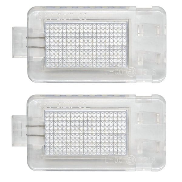 2 kpl Volvo LED jalkalamppu 2x550lm, C30, C70, S60, S80, V60, V70, XC70, XC90, XC70, XC90