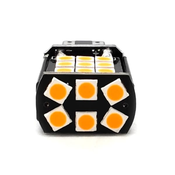2 kpl W16W LED-lamppu 12-24V CANBUS 1200lm Oranssi