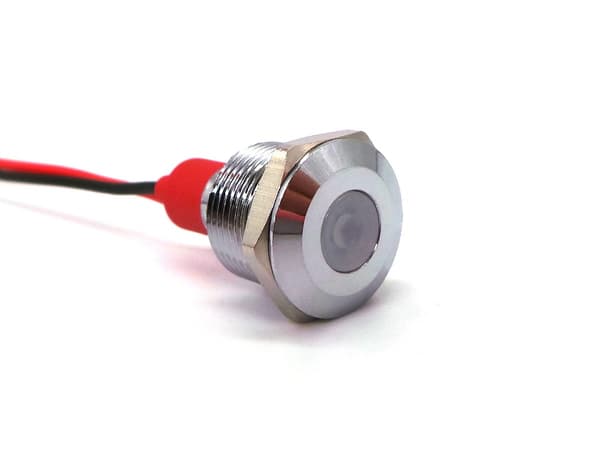 2kpl LED kojelaudan valo 12V värit 14mm Valkoinen