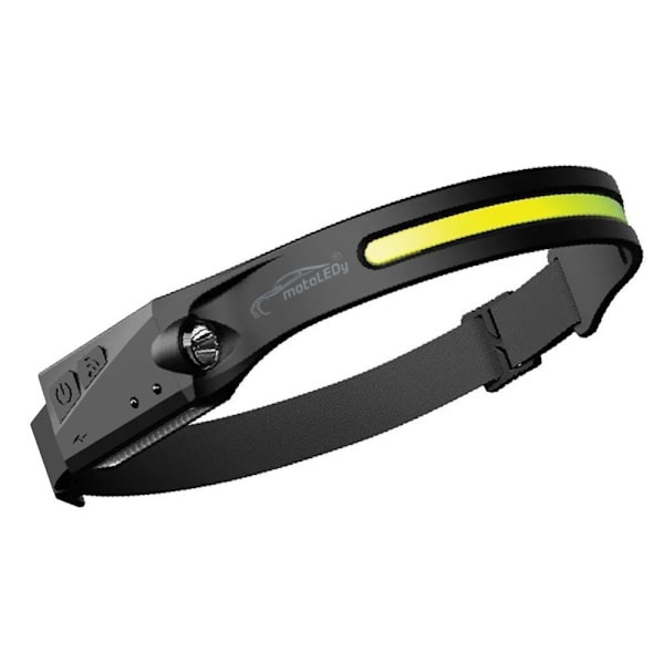 Otsalamppu - COB + LED, liiketunnistin, tehokas akku 2x 8h toiminta, 400lm