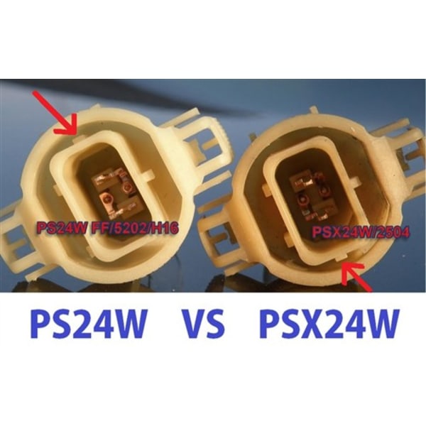 2 kpl Pistoke H16, PS24W, PS19W, 5202