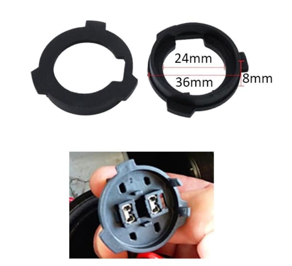 2 kpl Adapteri LED H7 polttimolle, Volkswagen, Skoda