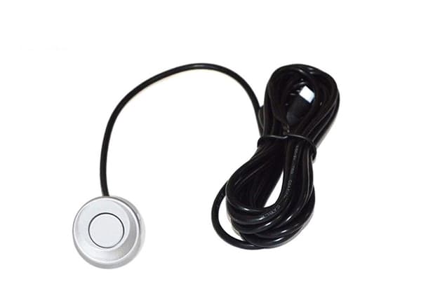 4 parkeringssensorer, summer, 12V kontrollpanel - kit Silver
